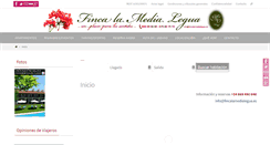 Desktop Screenshot of fincalamedialegua.es